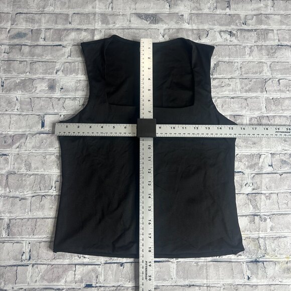 EUC No Boundaries Square Neck Black Tank Top Size Medium - Picture 10 of 11